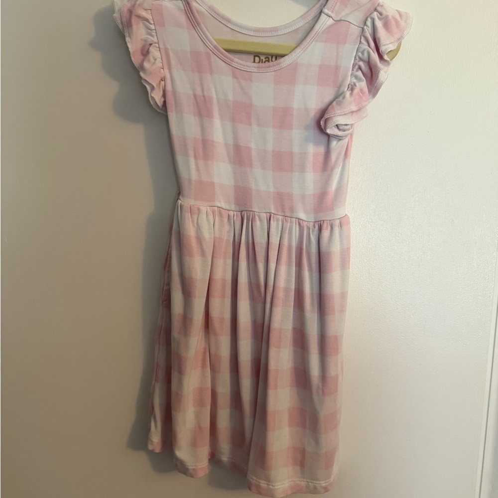 Little Sleepies Pink Gingham Kids Dress